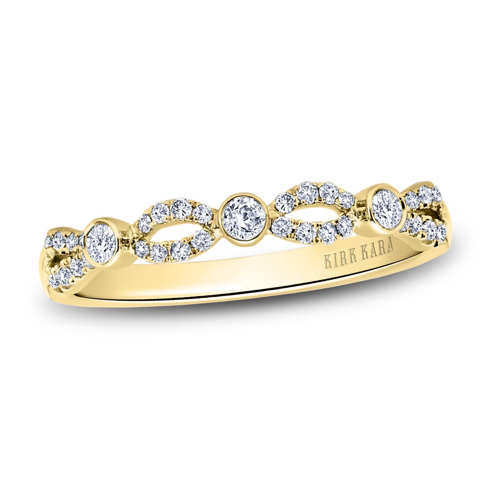 Kirk Kara Diamond Twist Wedding Band 1/5 ct tw Round 18K Yellow Gold (SI/2) sGWysDu8