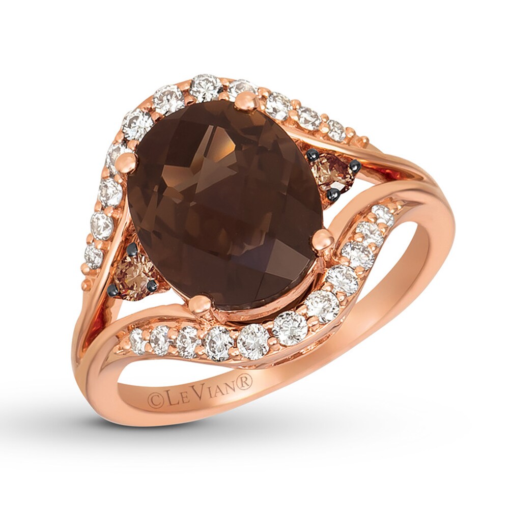 Le Vian Chocolate Quartz Ring 1/2 ct tw Diamonds 14K Gold sNVqTId7