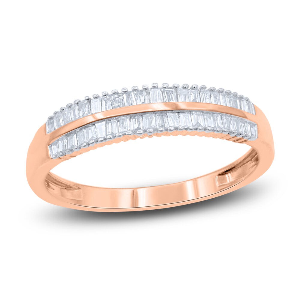 Diamond Anniversary Band 1/3 ct tw Baguette 14K Rose Gold spFKfdVc