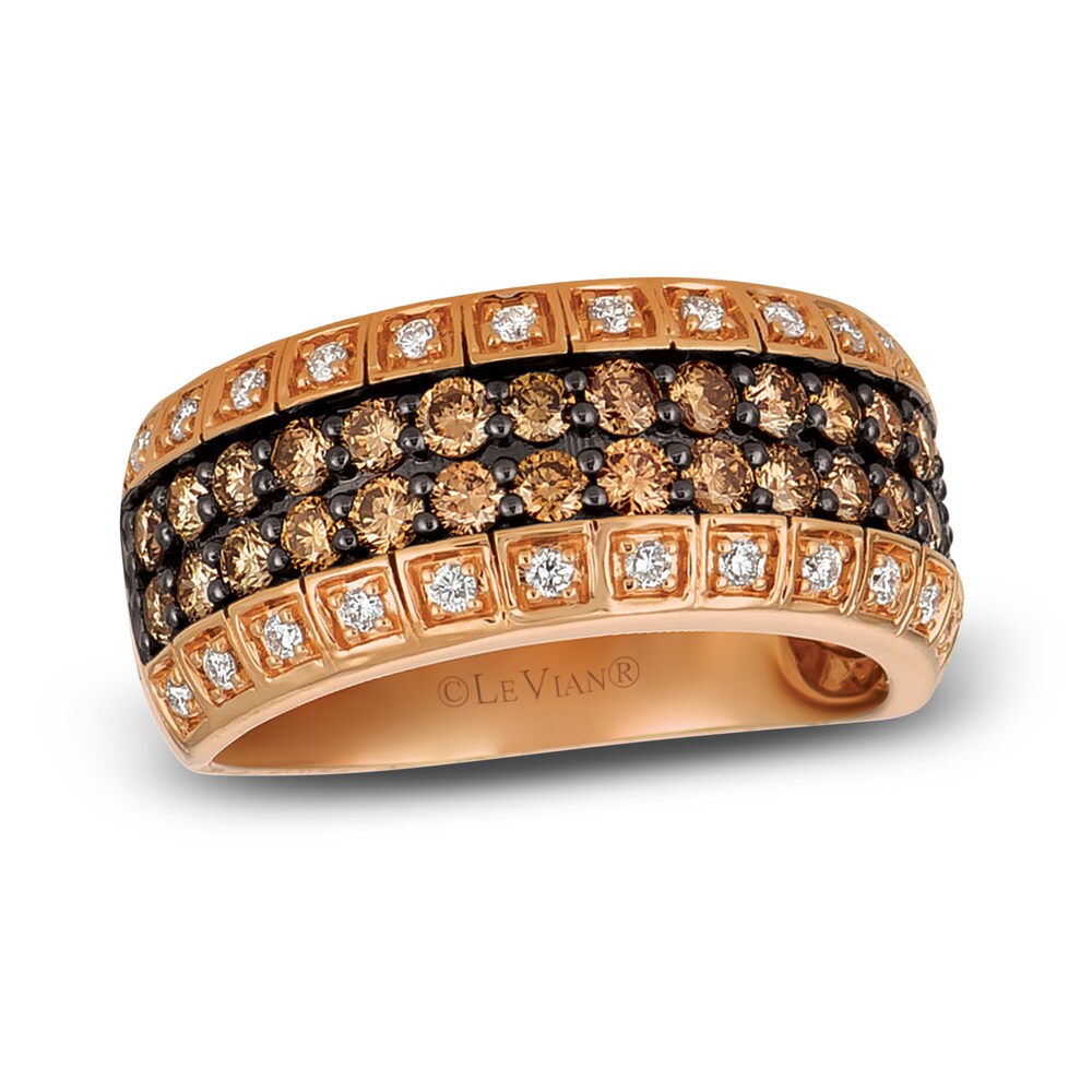 Le Vian Chocolate Diamond Band 1-1/8 ct tw 14K Strawberry Gold sxLnULkr