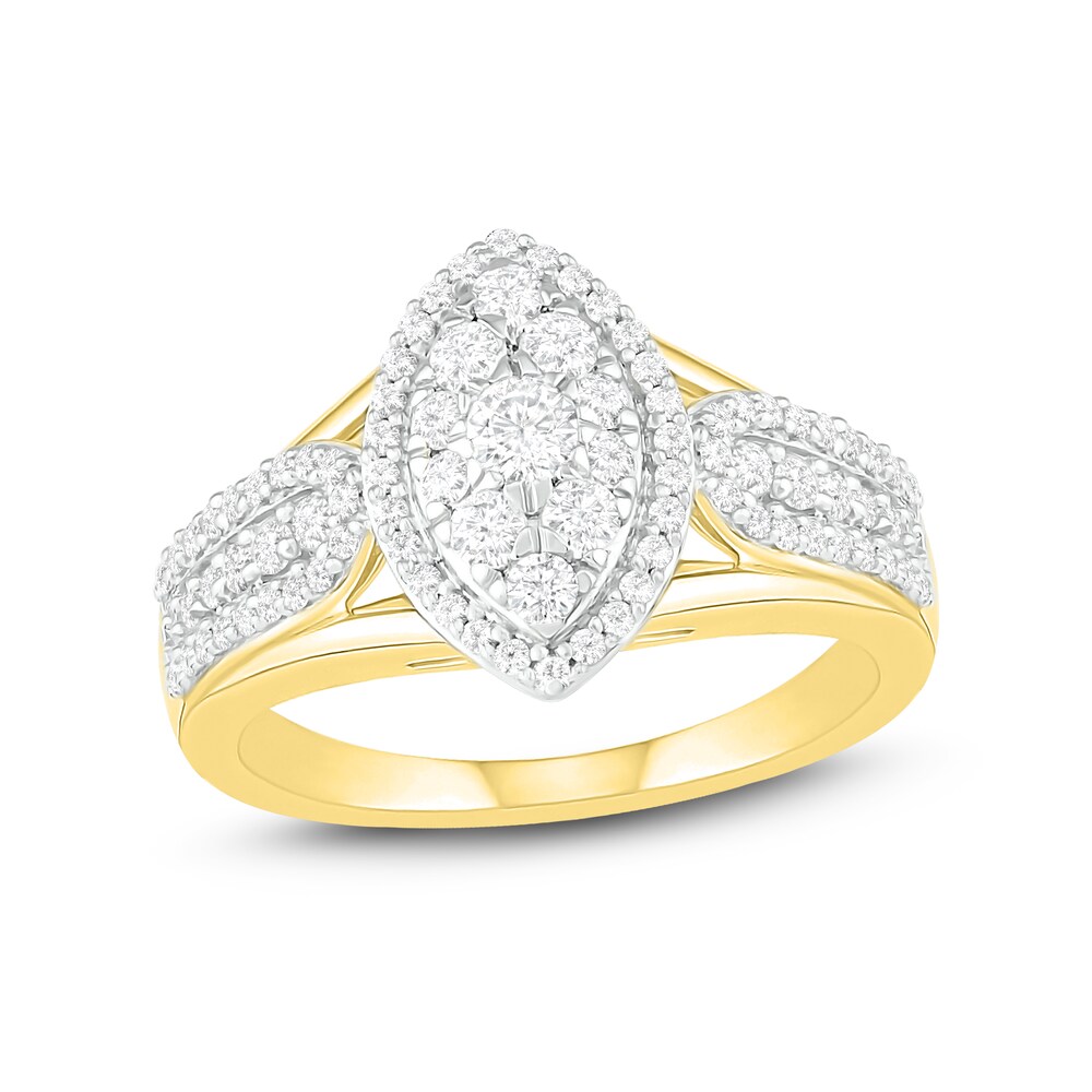 Diamond Ring 3/4 ct tw Round 14K Yellow Gold tERcODhe