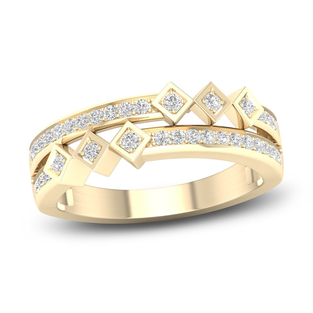 Diamond Stackable Ring 1/5 ct tw Round 14K Yellow Gold tuuZacC8