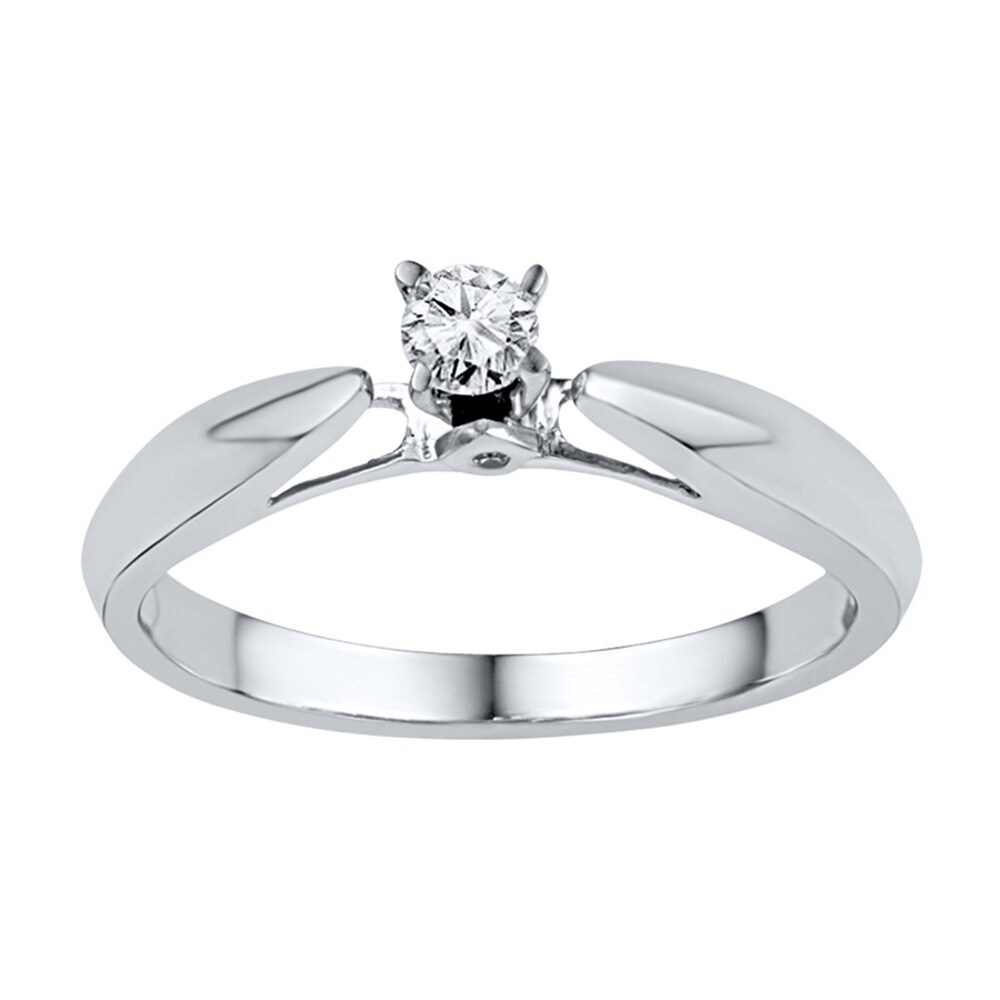 Diamond Promise Ring 1/8 ct tw Round-cut Sterling Silver tvXaCkWE