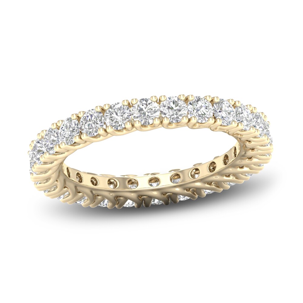 Diamond Eternity Band 1-1/2 ct tw Round 14K Yellow Gold u7Zp4I3X [u7Zp4I3X]