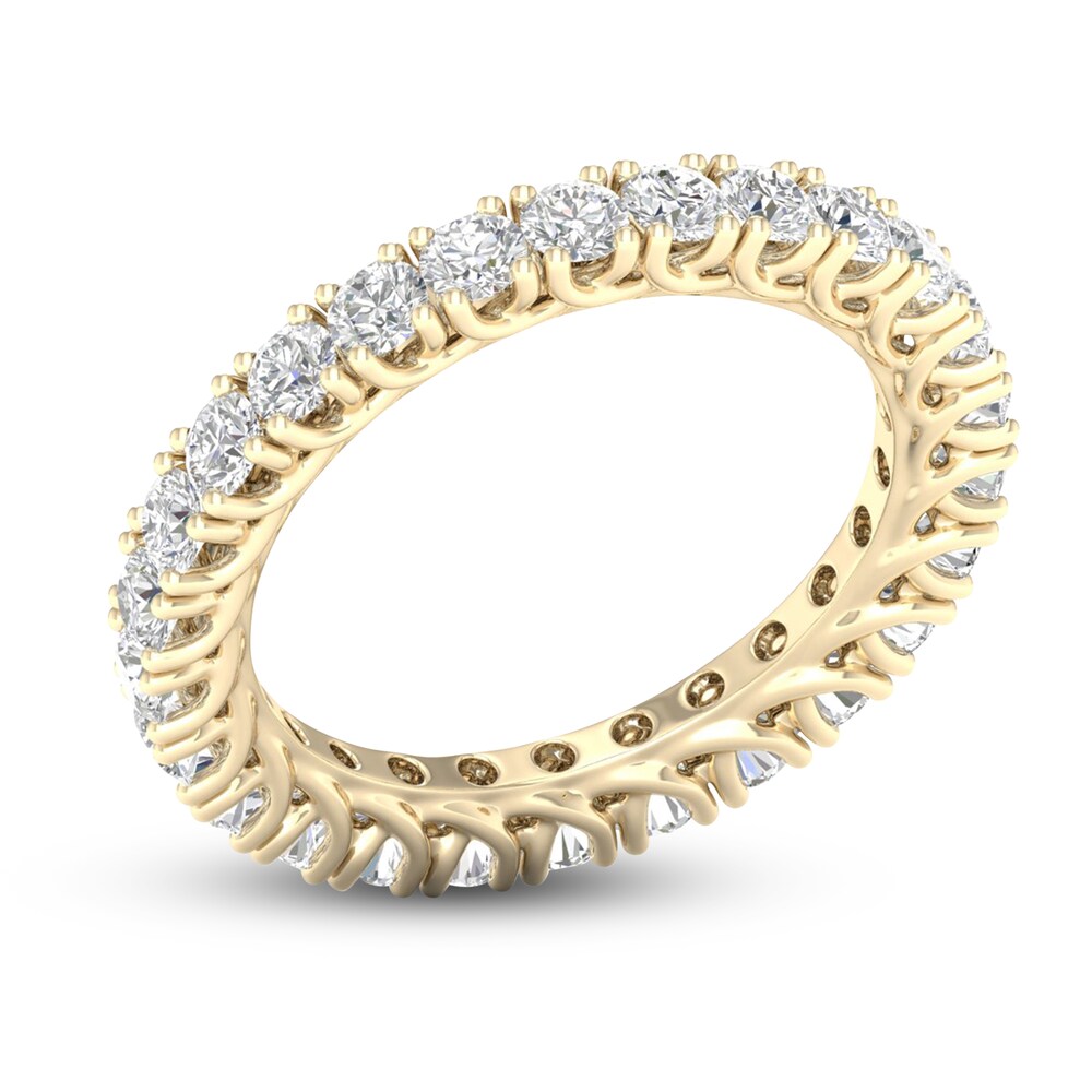 Diamond Eternity Band 1-1/2 ct tw Round 14K Yellow Gold u7Zp4I3X