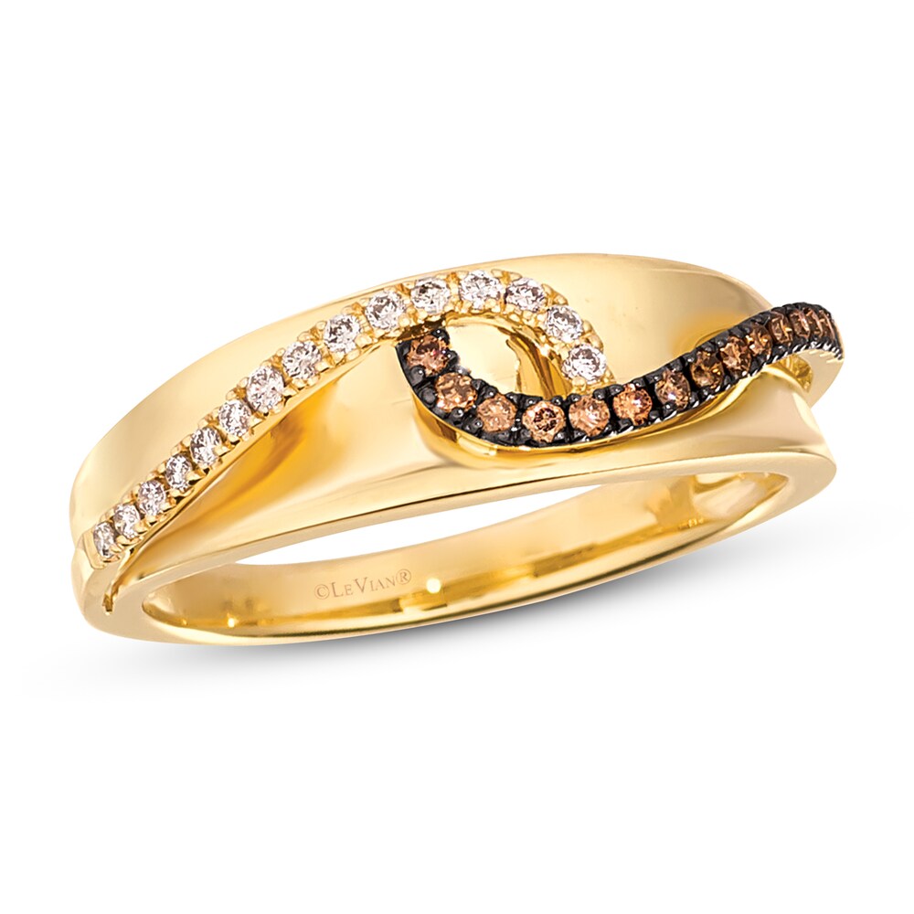 Le Vian Diamond Ring 1/6 ct tw Round 14K Honey Gold u7bcQBoS