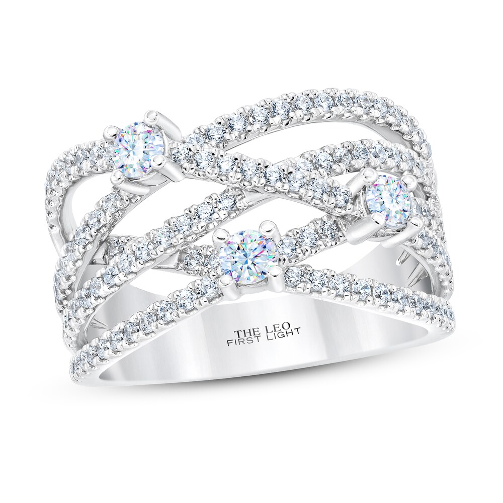 THE LEO First Light Diamond Ring 1 ct tw 14K White Gold uJgFZh2K