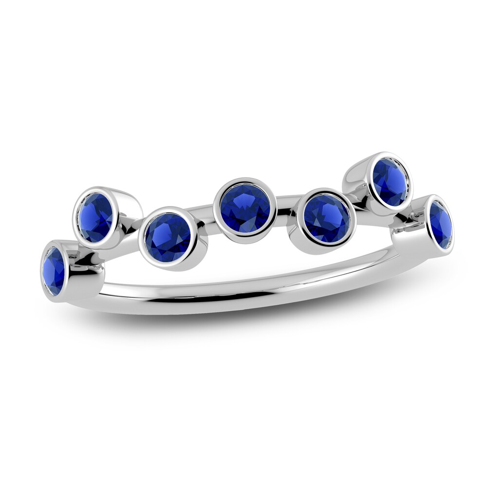 Juliette Maison Natural Blue Sapphire Ring 10K White Gold uc3u7unu