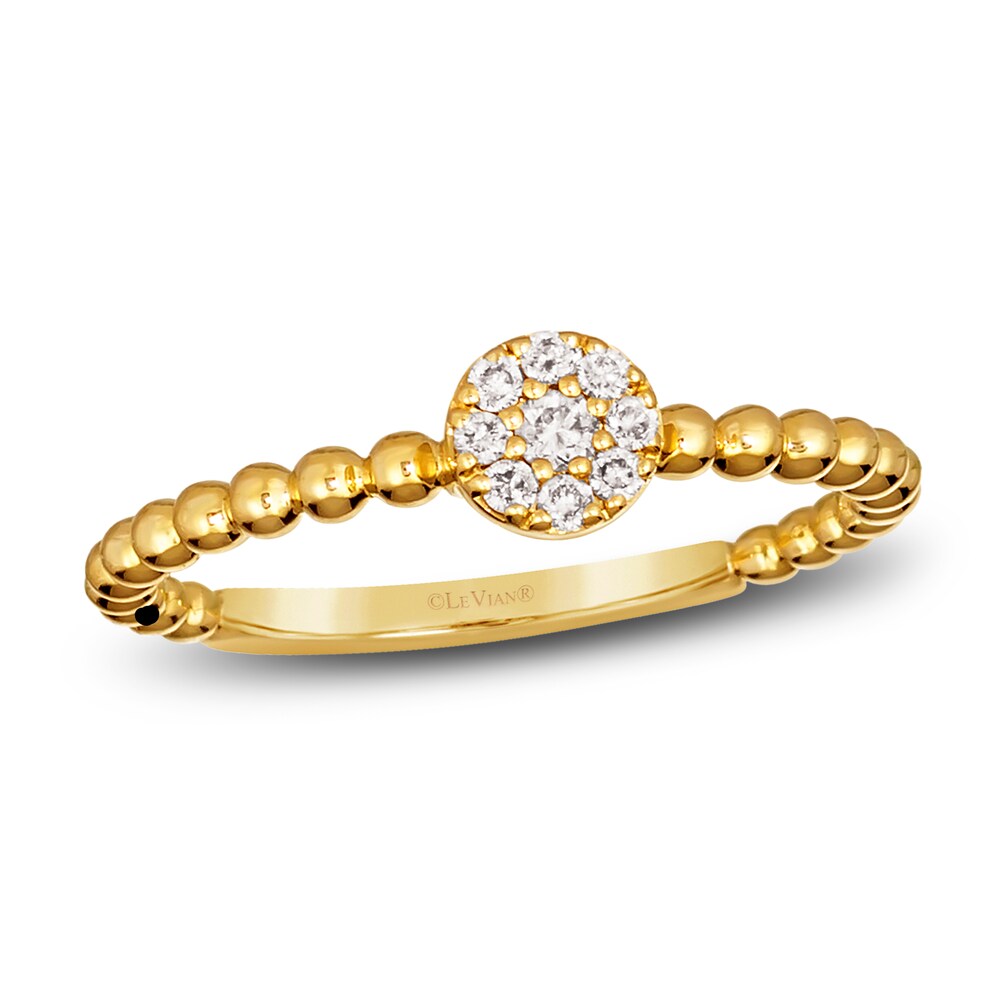 Le Vian Diamond Ring 1/10 ct tw Round 14K Honey Gold uobKnREM