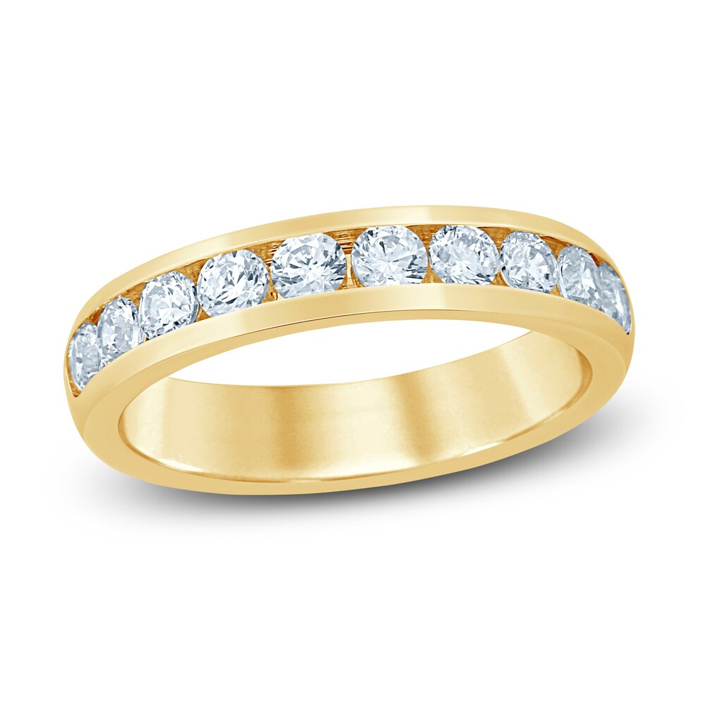 Diamond Anniversary Band 1 ct tw Round 14K Yellow Gold (SI/2) vSwz68Kr