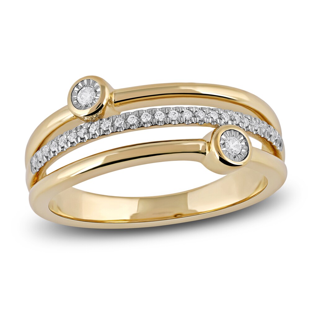 Diamond Stackable Ring 1/8 ct tw Round 14K Yellow Gold voYEiYNQ