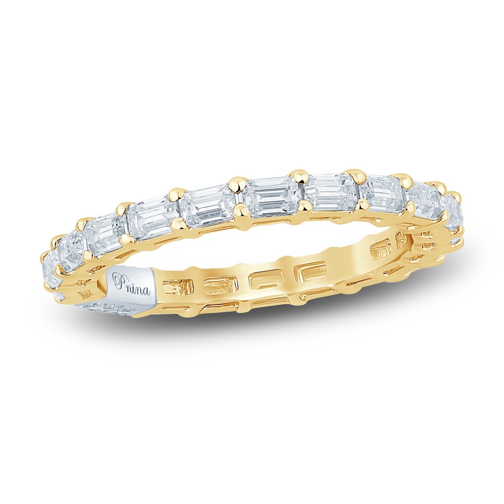 Pnina Tornai Diamond Eternity Ring 2 ct tw Baguette 14K Yellow Gold vqSFp35P