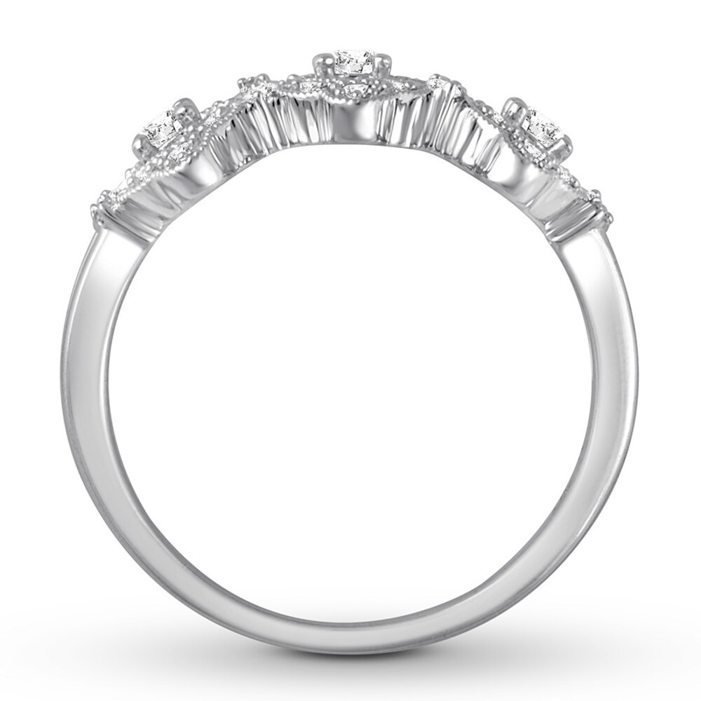Diamond Ring 1/3 carat tw Round 10K White Gold wCSj2czb
