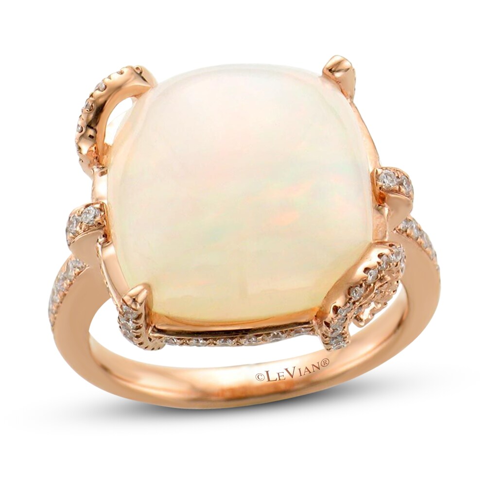 Le Vian Natural Opal Ring 1/2 ct tw Diamonds 14K Strawberry Gold wMidLU6b