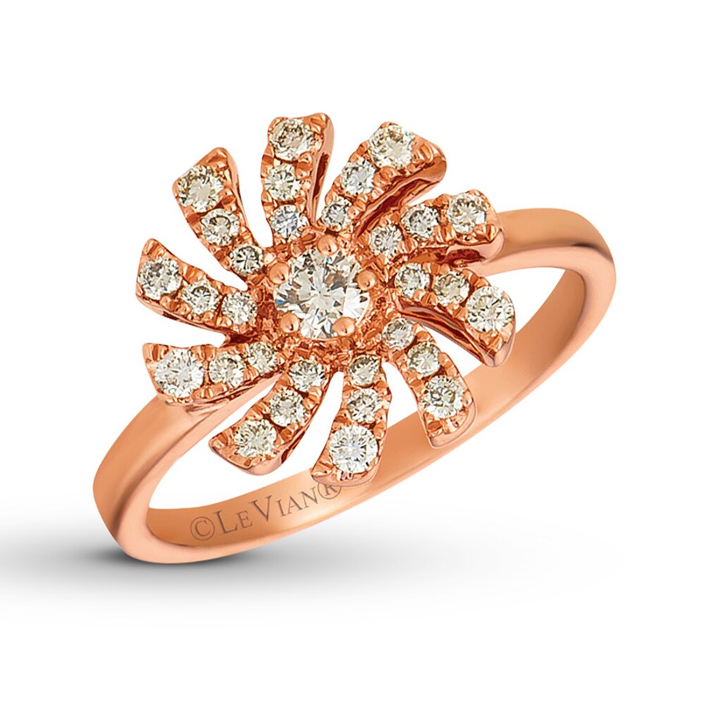 Le Vian Diamond Ring 1/2 carat tw 14K Strawberry Gold wTiPV1YL