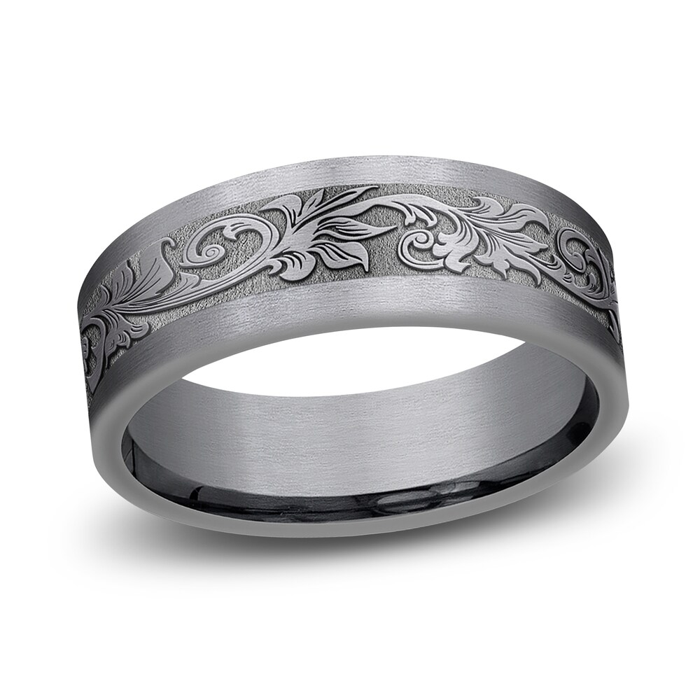 Men's Filigree Wedding Band Tantalum 7.0mm wYwRuZeE