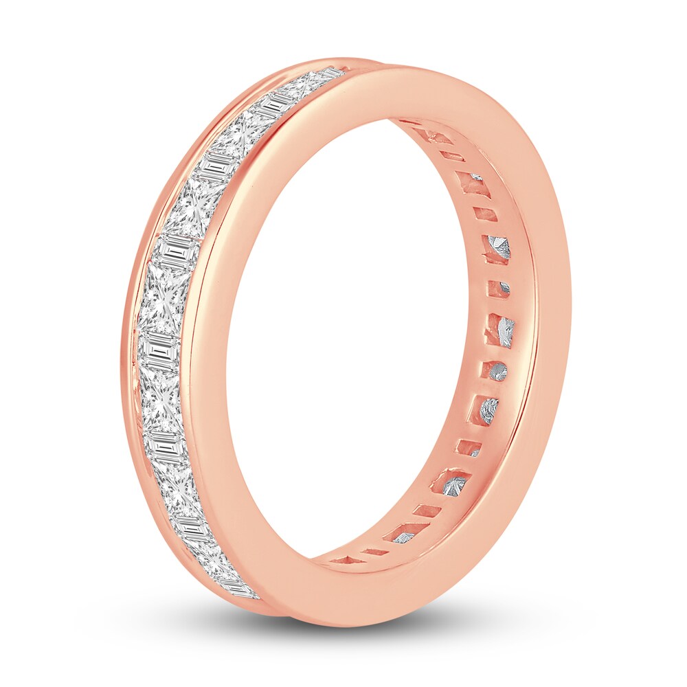 Diamond Eternity Band 2 ct tw Princess/Baguette 14K Rose Gold wdZhJGNk