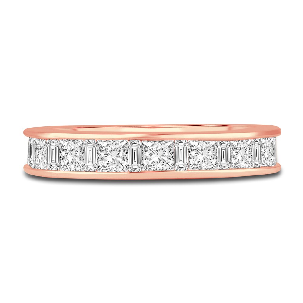 Diamond Eternity Band 2 ct tw Princess/Baguette 14K Rose Gold wdZhJGNk