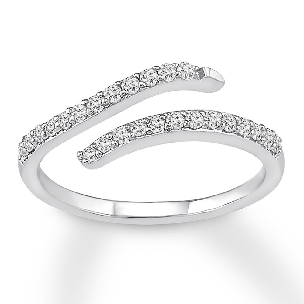 Diamond Ring 1/5 carat tw Round 10K White Gold wqIwiRYz