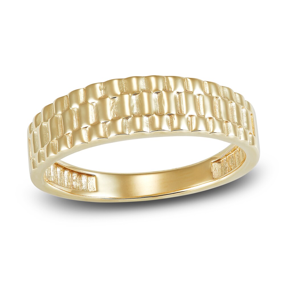 Italia D'Oro Men's Watch Link Ring14K Yellow Gold xG50d90A