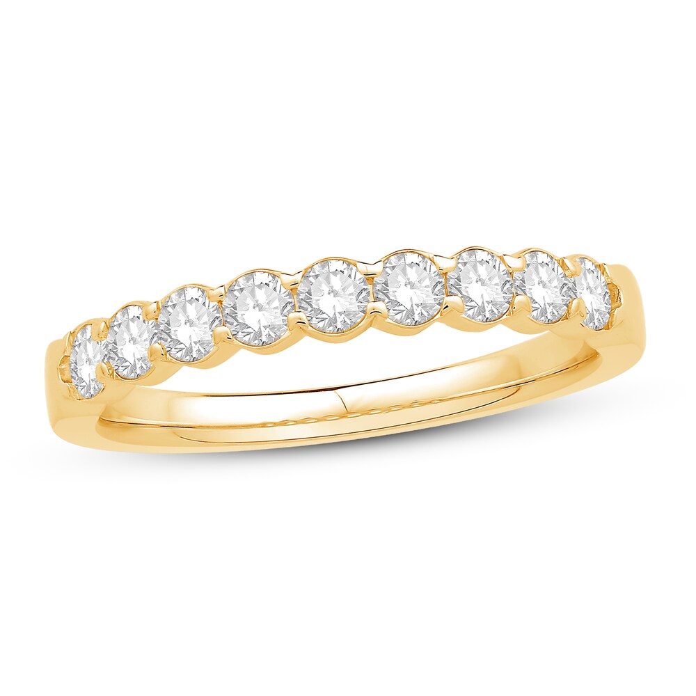 Diamond Anniversary Ring 1/2 ct tw Round 14K Yellow Gold xd3dEYlu