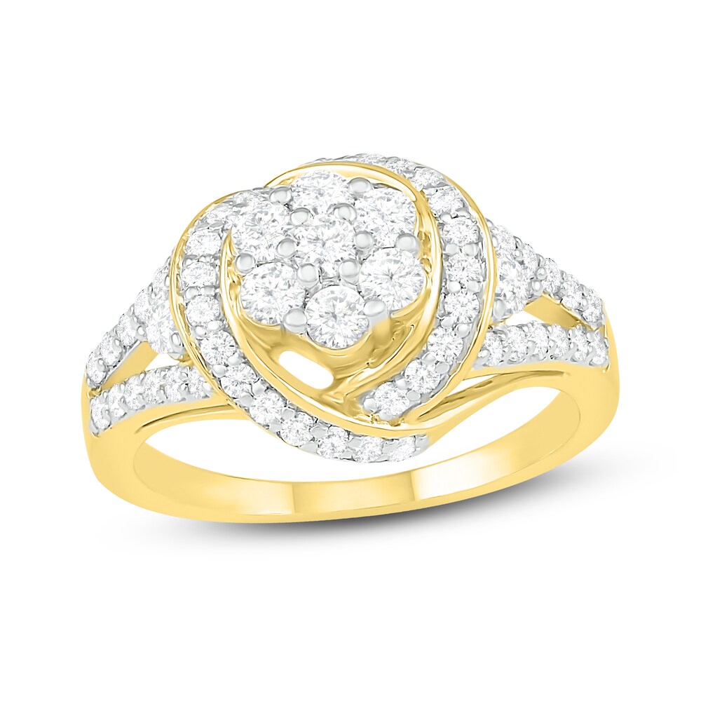 Diamond Ring 1 ct tw Round 14K Yellow Gold y0lt8VTd