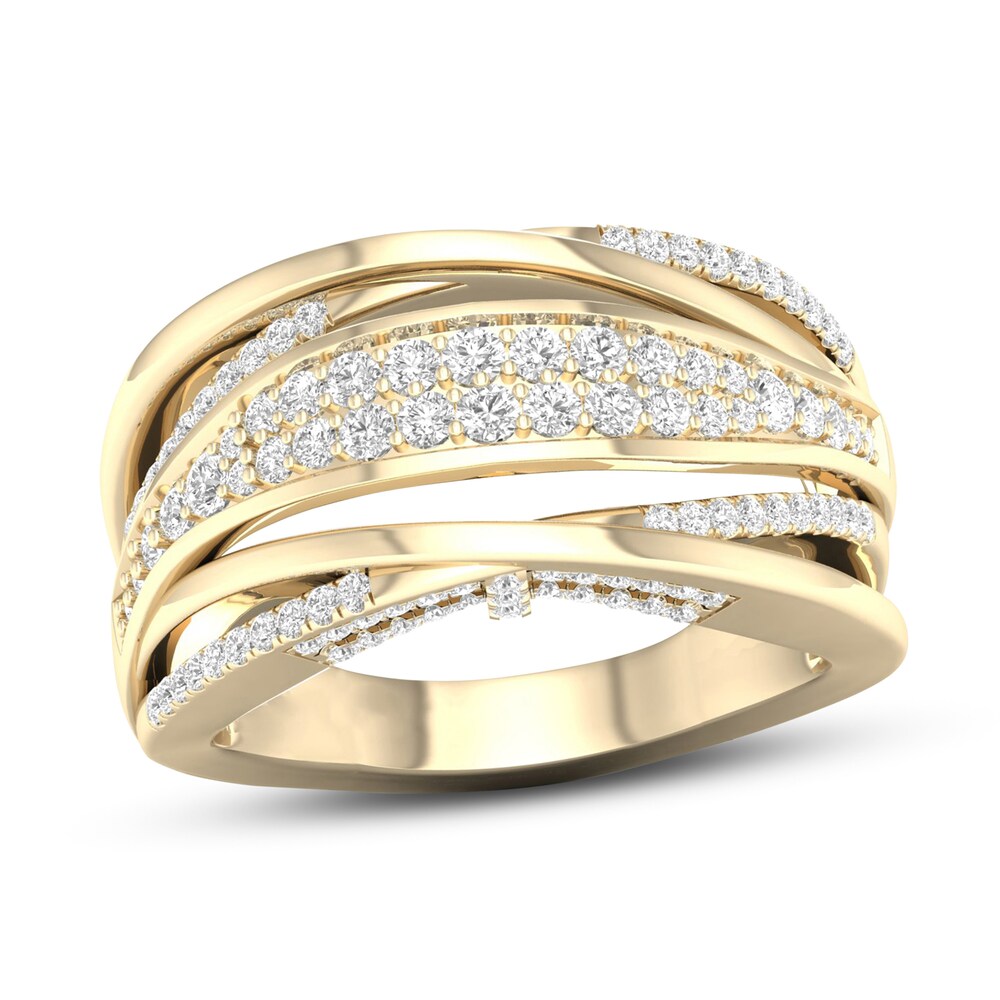 Certified Diamond Ring 5/8 ct tw Round 14K Yellow Gold yJljRzPH