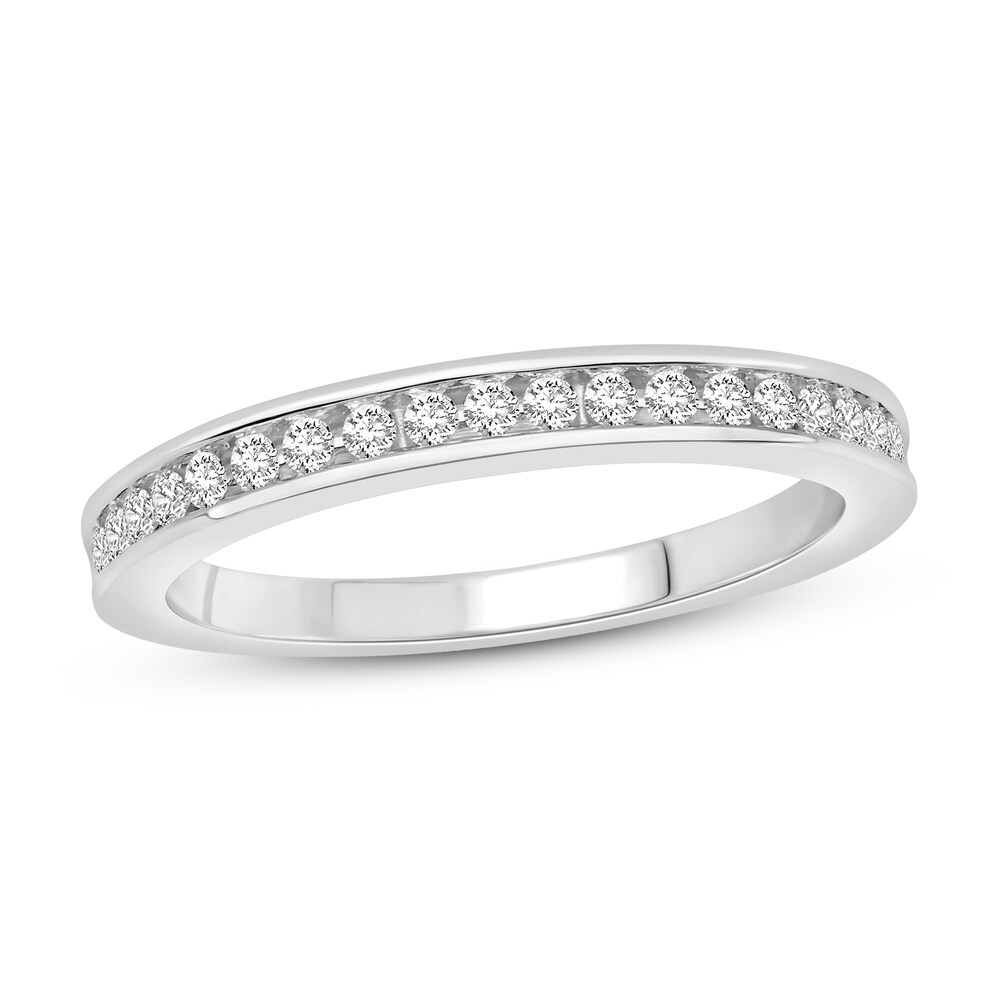 Diamond Wedding Band 1/4 ct tw Round 14K White Gold yr4FsrPk