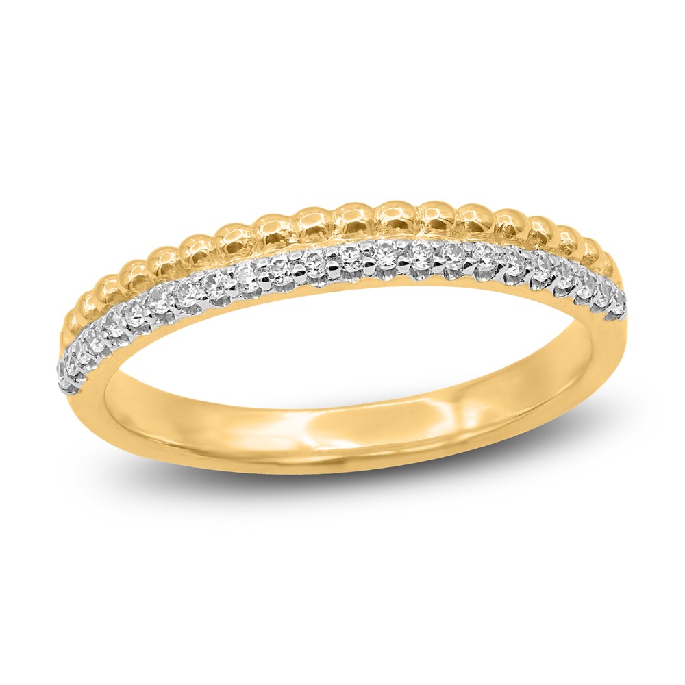 Diamond Stackable Anniversary Band 1/6 ct tw Round 14K Yellow Gold yuFir0EO [yuFir0EO]