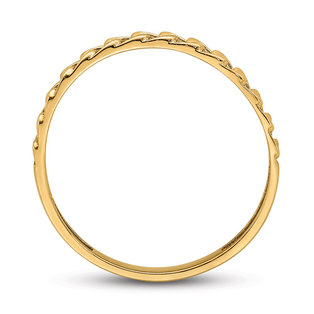 Link Design Ring 14K Rose Gold z8txU0Mv