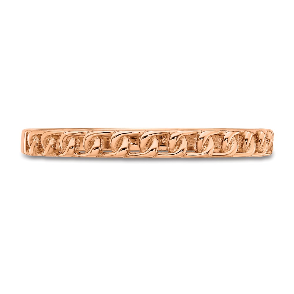 Link Design Ring 14K Rose Gold z8txU0Mv