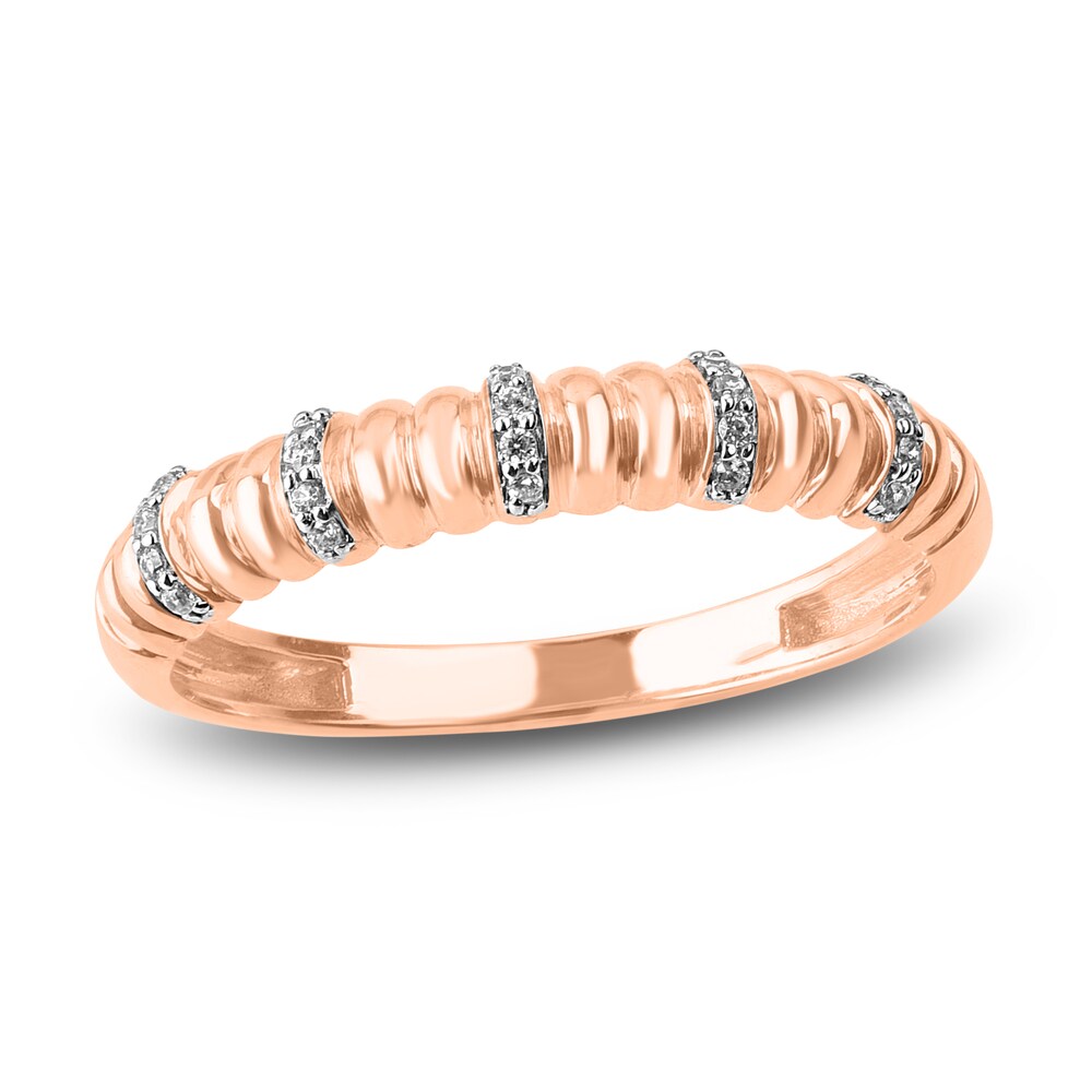 Diamond Stackable Anniversary Band 1/20 ct tw Round 14K Rose Gold zKzoToOA