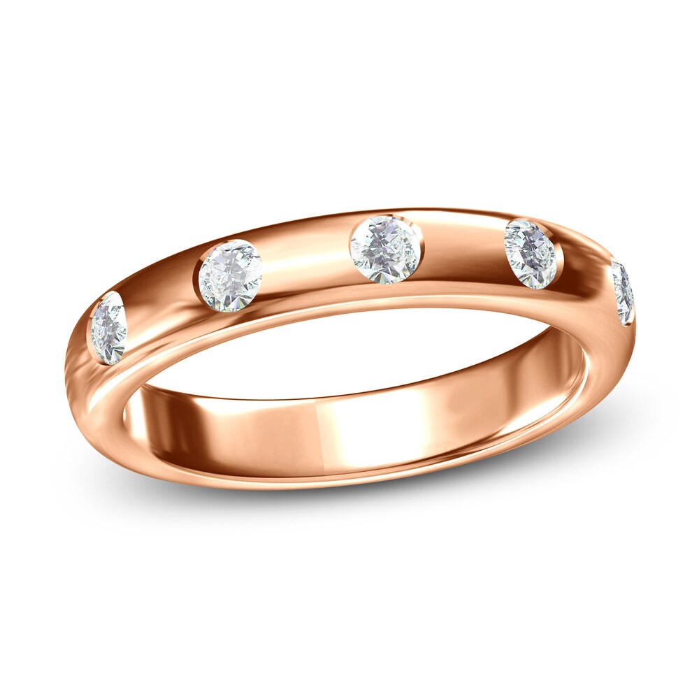 Diamond Ring 3/8 ct tw Round 14K Rose Gold zPYjnvcD