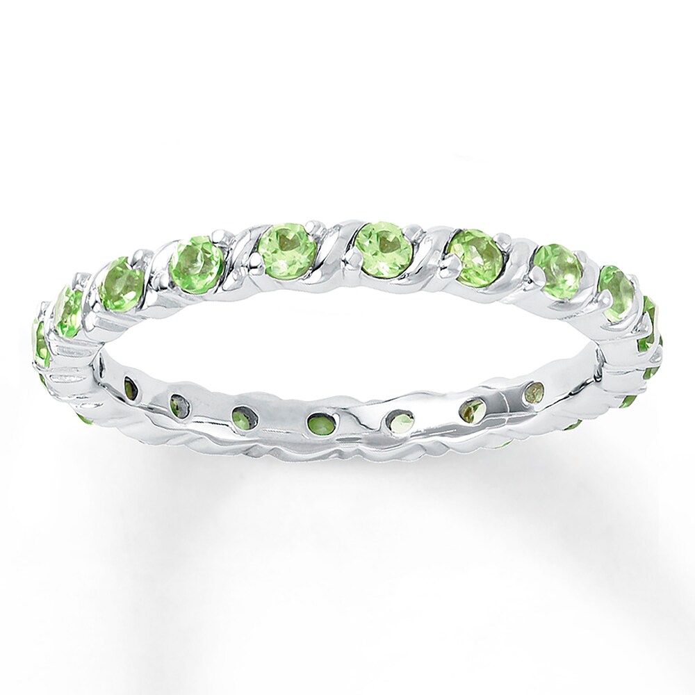 Stackable Ring Peridot Sterling Silver zbTfTZwV