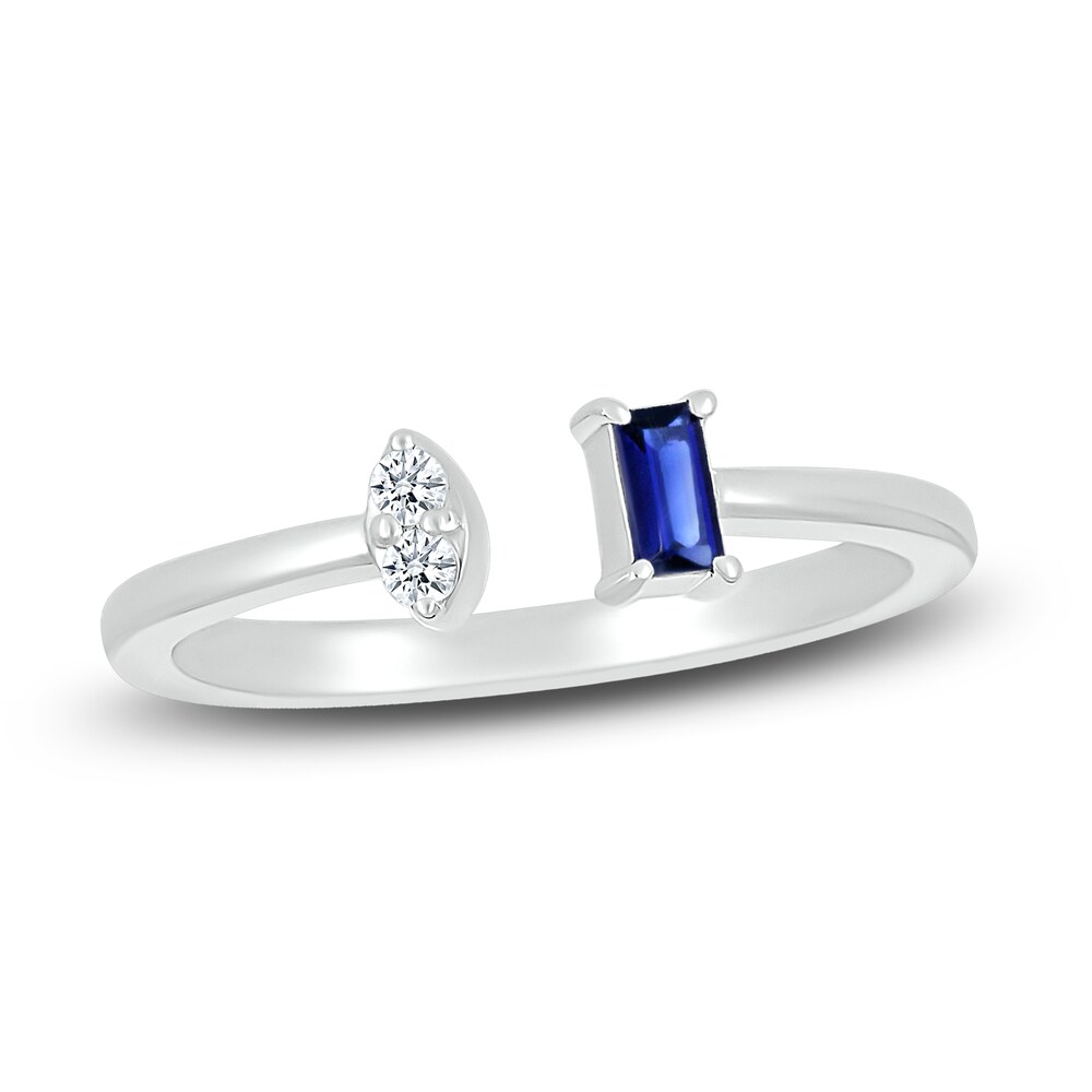 Lab-Created Sapphire Ring Sterling Silver zj9nYxUK