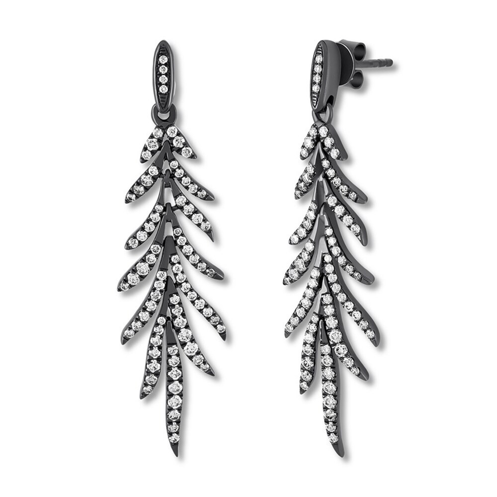 House of Virtruve Drop Earrings 1 ct tw Diamonds Sterling Silver 09x0wppG