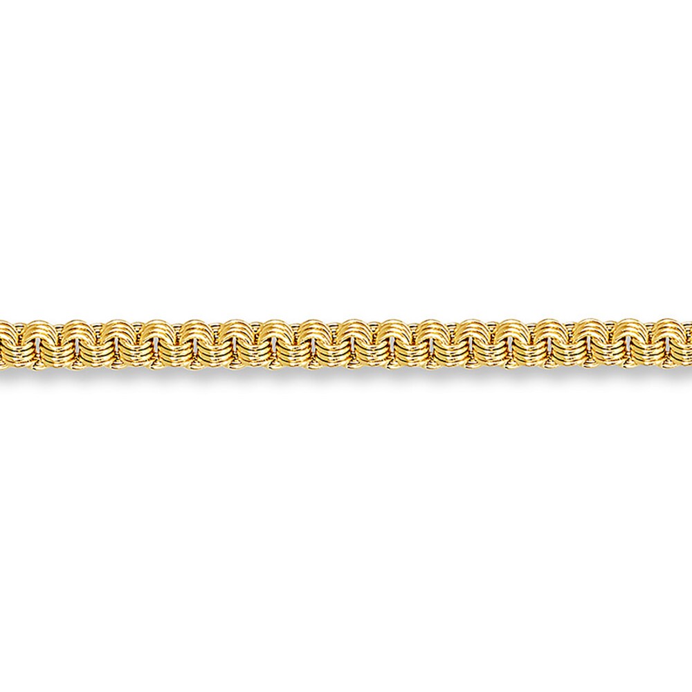 Alexandria Style Anklet 14K Yellow Gold 10-inch Length 0WOZPZCb