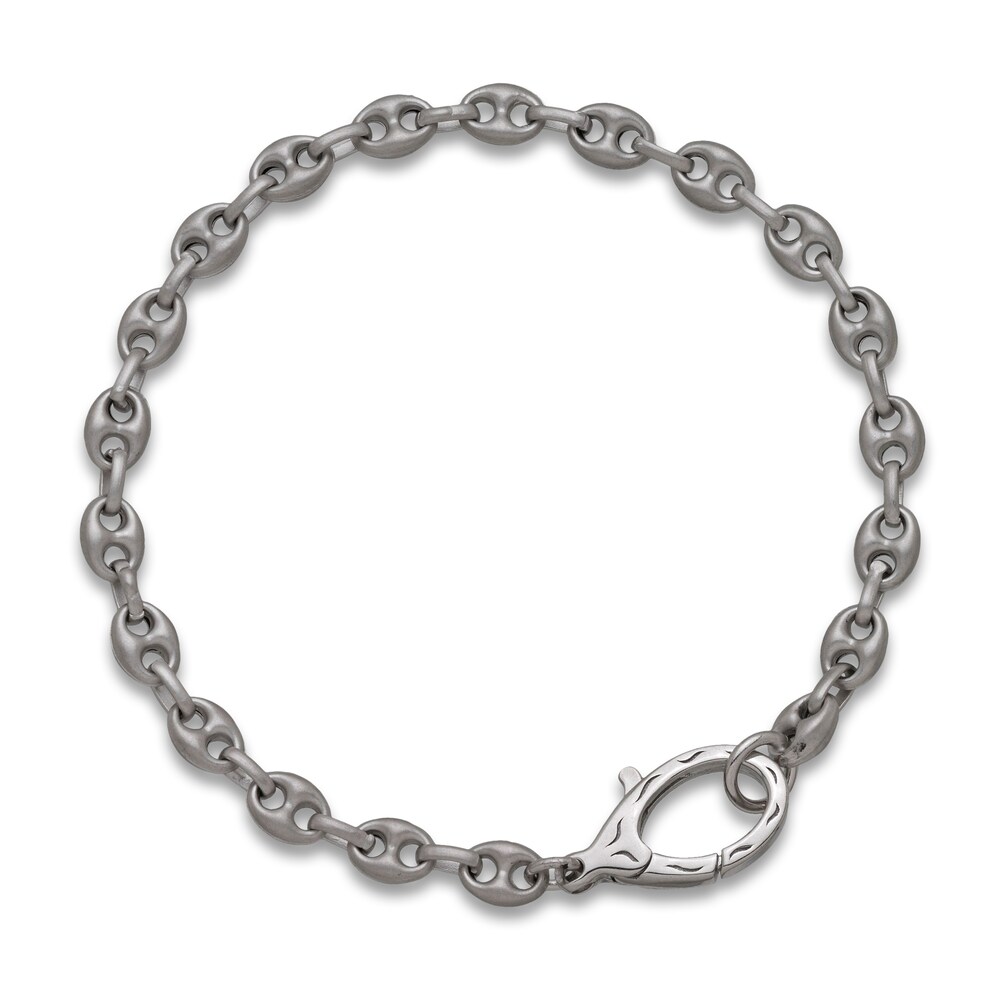 Marco Dal Maso Ulysses Men's Polished Marine Link Bracelet Sterling Silver 8" 0YWrtJKw