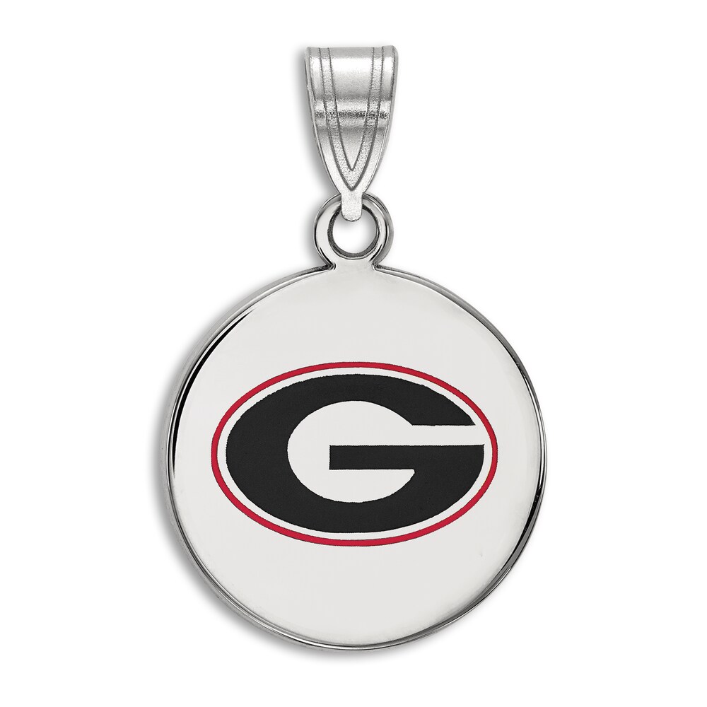 University of Georgia Enamel Charm Sterling Silver 0cfv54lb