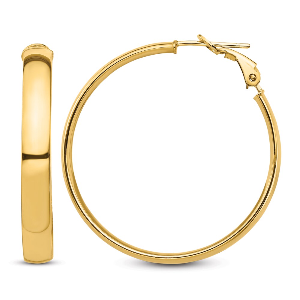 Hoop Earrings 14K Yellow Gold 11gOgVgh