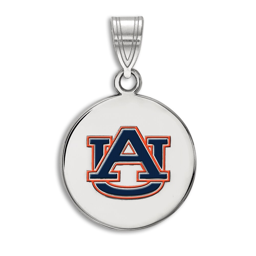 Auburn University Enamel Charm Sterling Silver 14DecWnA