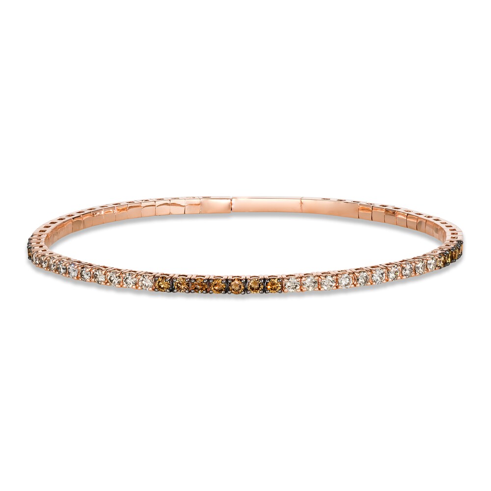 Le Vian Chocolate Diamond Bracelet 1-1/2 ct tw Diamonds 14K Strawberry Gold 1KQRo3kD