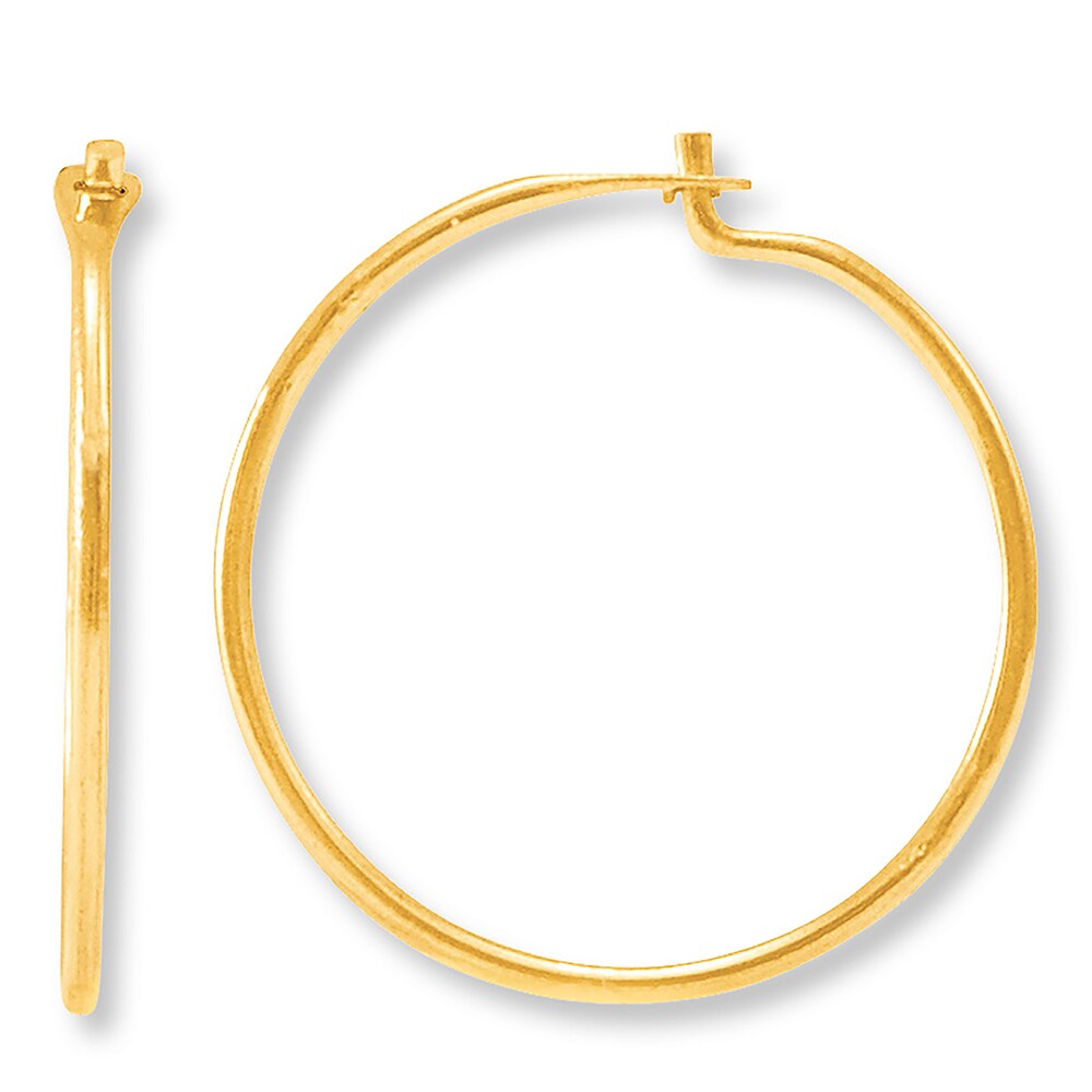 Children's Hoop Earrings 14K Yellow Gold 1rmVHzxD