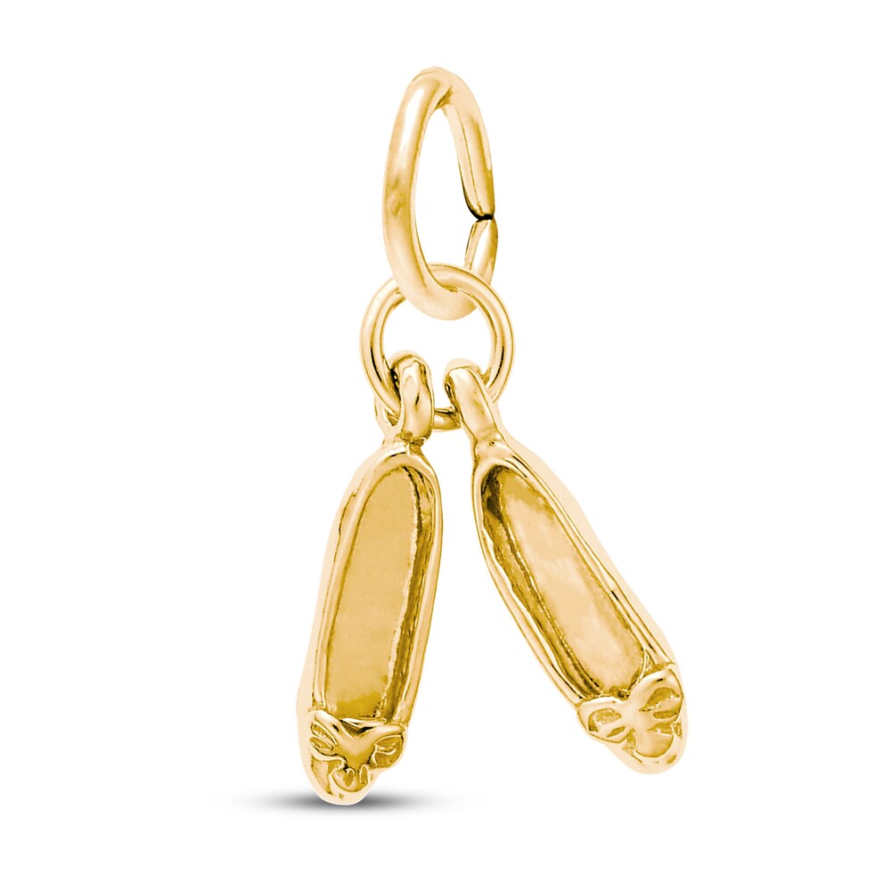 Ballet Slippers Charm 14K Yellow Gold 1v9EoWwV [1v9EoWwV]