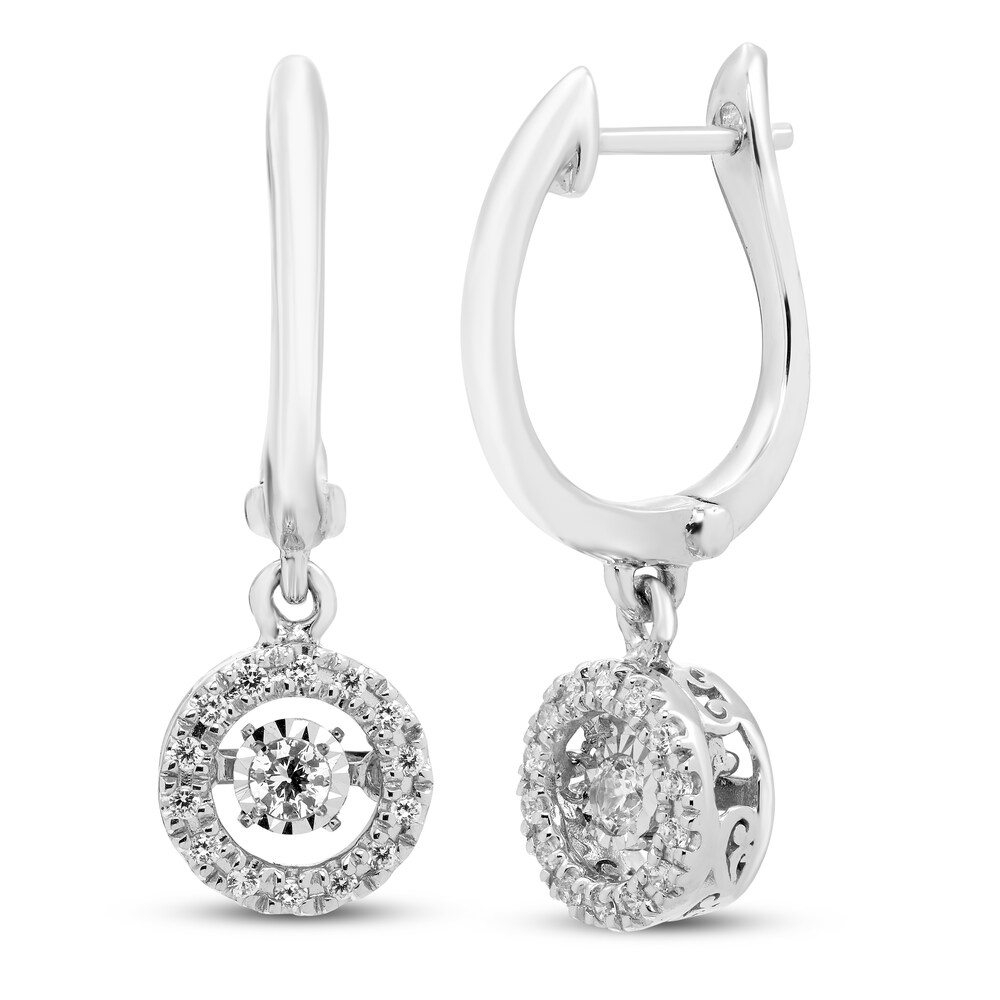 Diamond Earrings 1/3 ct tw Round 10K White Gold 2HAjbBeD