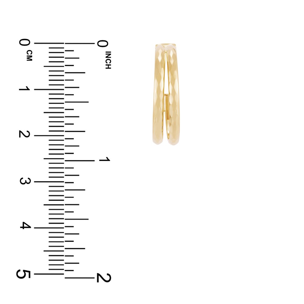 Tube Hoop Earrings 10K Yellow Gold 2e3C2Epj
