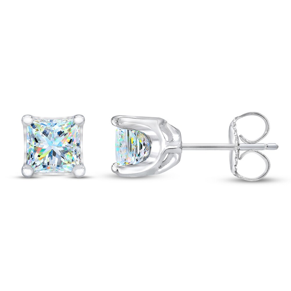 THE LEO First Light Diamond Solitaire Princess Earrings 1-1/2 ct tw 14K Gold (I1/I) 2jEgOYQc
