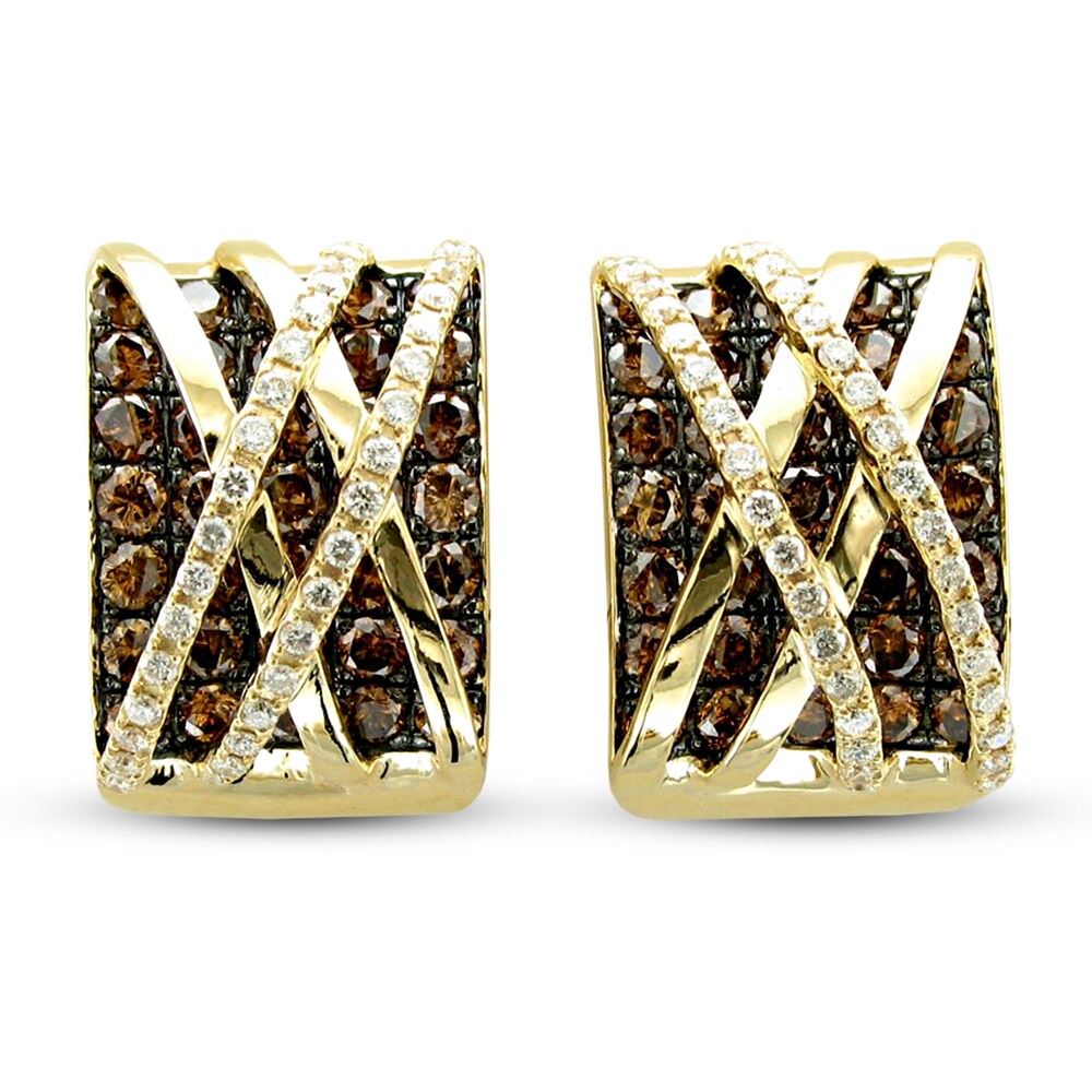 Le Vian Diamond Earrings 4-5/8 ct tw Round 14K Honey Gold 2k4VWcbZ