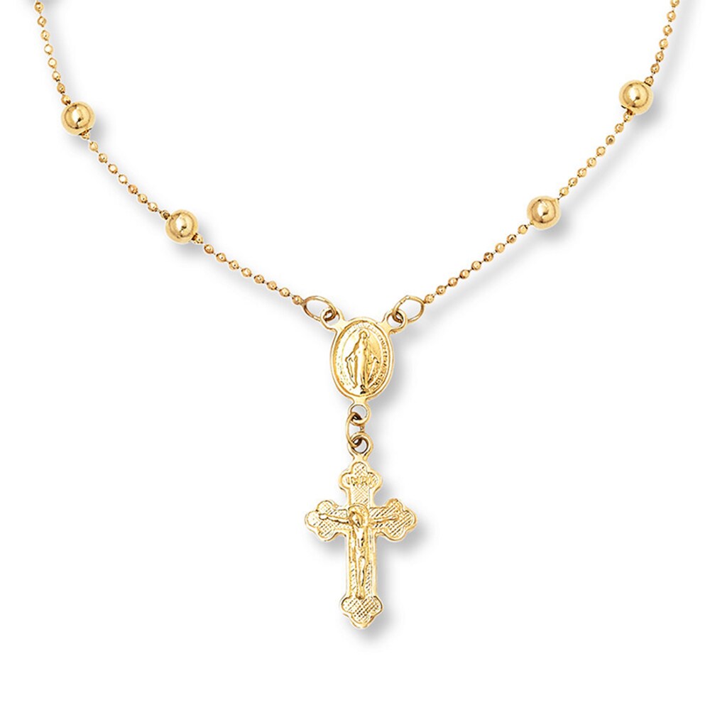 Rosary Bead Bracelet 14K Yellow Gold 3CXEydQe