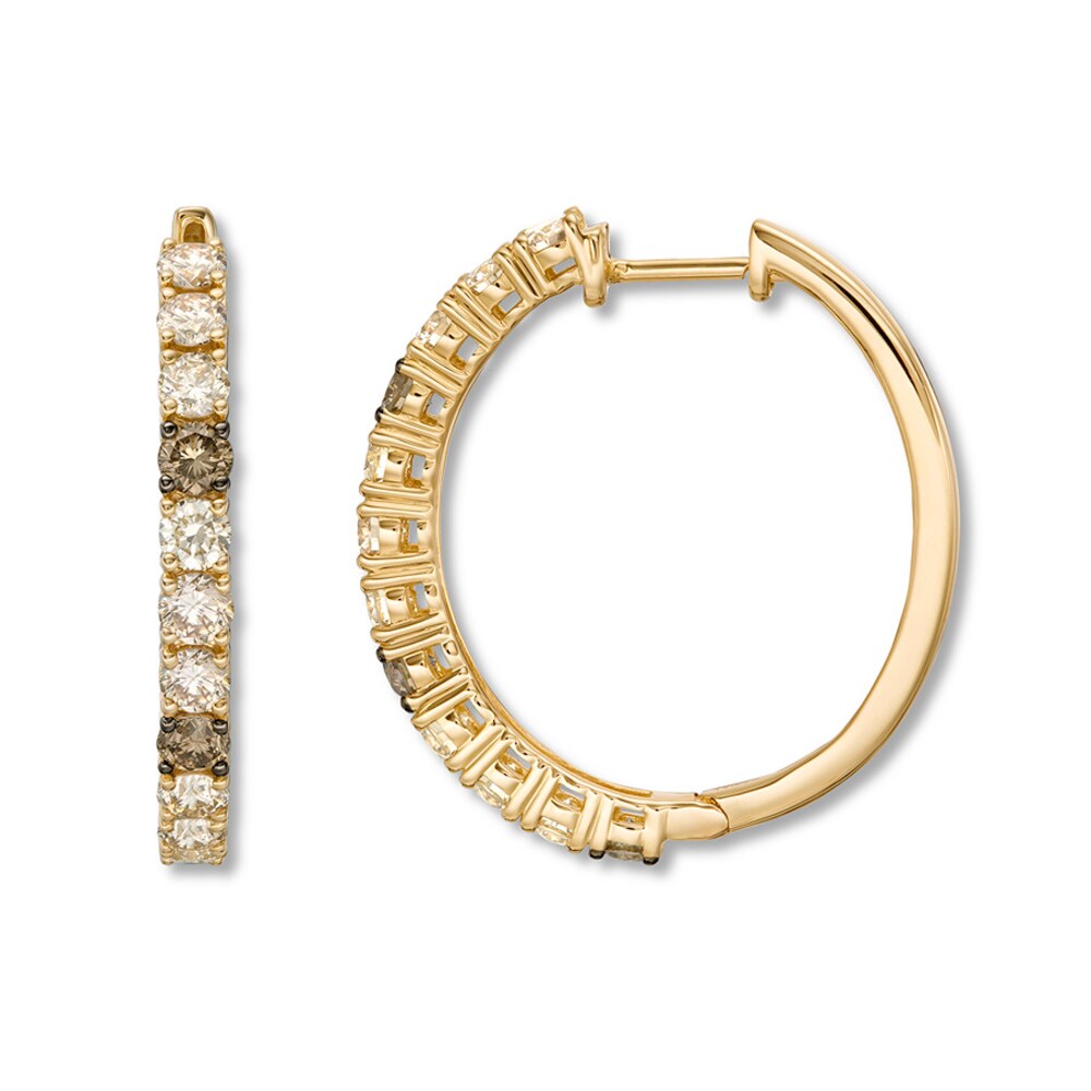 Le Vian Diamond Hoop Earrings 2 ct tw 14K Honey Gold 3KQq20Ki